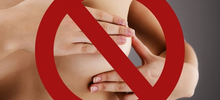 Contraindicação da mamoplastia de aumento