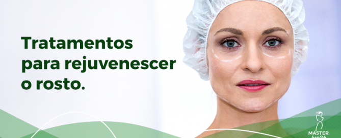 mulher que vai passar por um tratamento para rejuvenescimento do rosto
