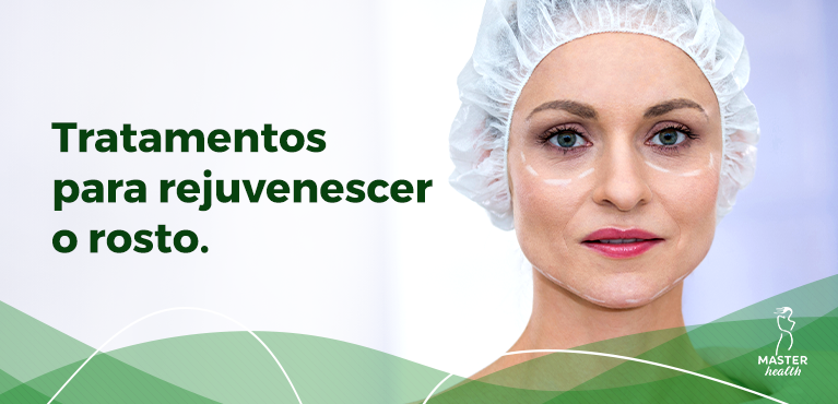 mulher que vai passar por um tratamento para rejuvenescimento do rosto