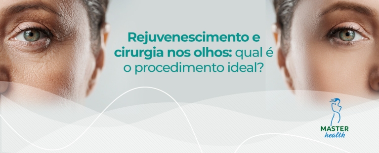 metade do rosto de uma mulher com olhar envelhecimento e metade do rosto de uma mulher com o olhar rejuvenescido