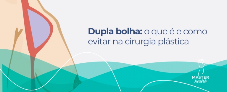 ilustração de um seio com um bolha na parte interna
