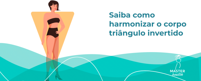 Ilustração mostrando uma mulher com o corpo no "formato de triângulo"