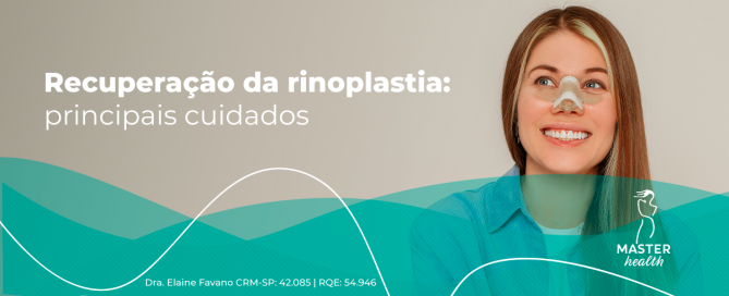 Imagem mostrando o rosto de uma mulher com um curativo no nariz