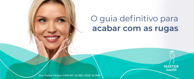 Imagem mostrando o rosto de uma mulher sorrindo, com as mãos sobre ele