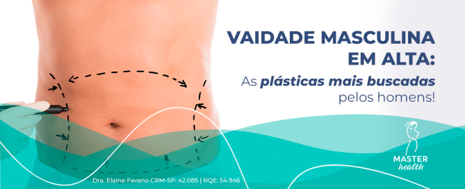 Imagem mostrando um abdômen masculino, com marcações pontilhadas sobre ele