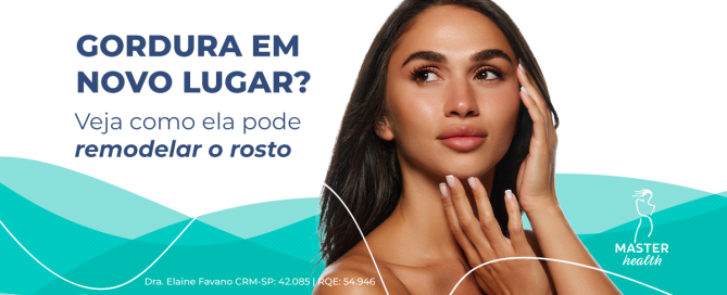 Imagem mostrando o rosto de uma mulher, com uma pele bronzeada. Ela está com as mãos sobre o rosto