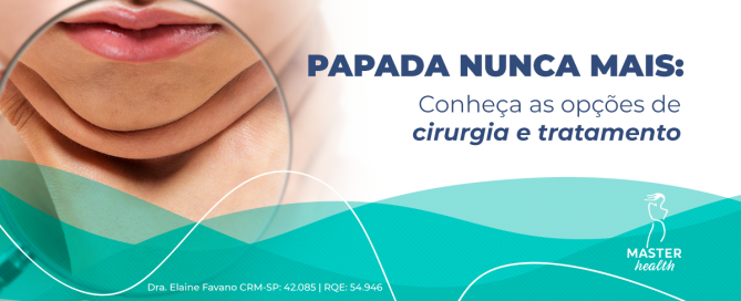 Imagem mostrando a parte do queixo de uma pessoa com acúmulo de papada